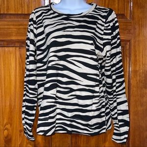 LOFT Zebra Print Shirt